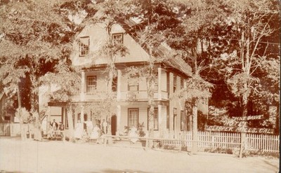 Vintage RPPC Pine Grove Hotel Clipper Mills California Real Photo Postcard 1900s