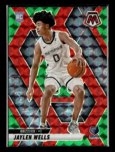 Jaylen Wells 2024-25 Panini Mosaic RC Choice Red &amp; Green Mosaic ② [dyf56