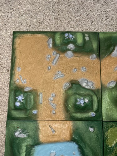 Vintage Marx 1966 Battleground Terrain Play Set of 6 Tiles Each 12x12" - 4184 - Picture 6 of 19