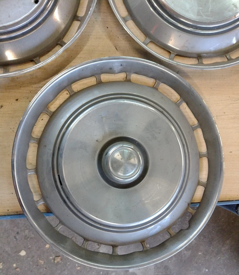 5x US-Car Metall Radkappe Hub Cap 14 Zoll Metal Wheel Cover - Bild 4 von 4