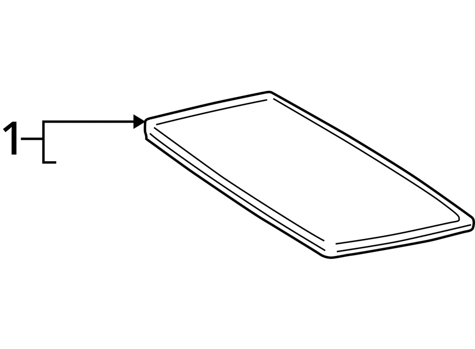 1997-2001 Toyota Camry Sun Roof Sunroof Window Glass Factory OEM - Image 4 of 4
