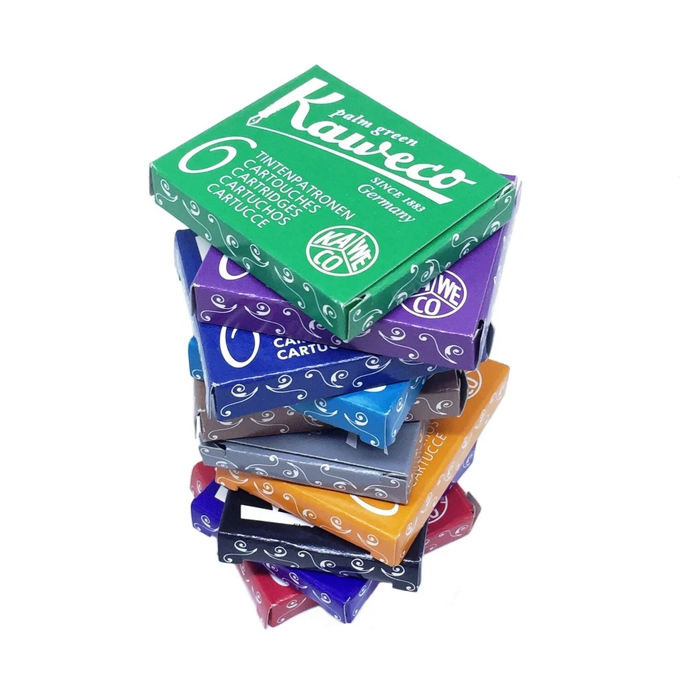 Kaweco Pen Germany,Tinten-Patronen,Ink Cartridge für Füllfederhalter,10 Farben
