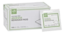 Medline MDS090855 Adhesive Remover Pads 100 Ct Acetone Free 2 Ply