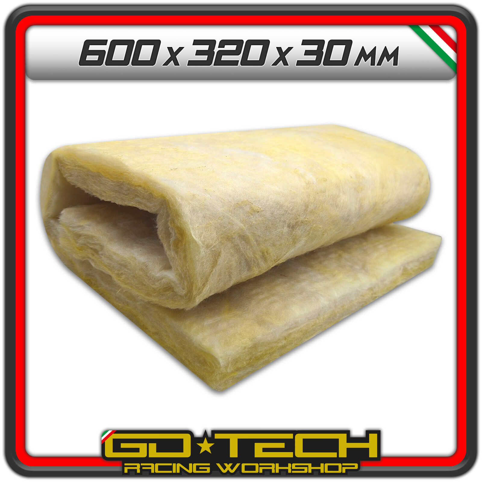 Steinwolle/Glas Füllung 60x30x3cm - Schalldämpfer Watte Für Auspuff