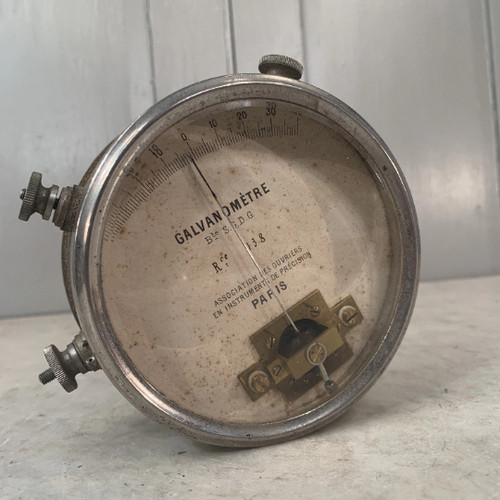 Antique French Galvanometre galvanometer Paris