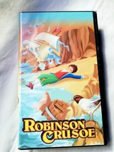 Robinson Crusoe Cinta VHS Al-co  Español animacion 1994 - Afbeelding 1 van 4
