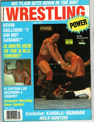 WRESTLING POWER JULY 1987 RIC FLAIR HULK HOGAN KEVIN SULLIVAN NIKITA KOLOFF WWF