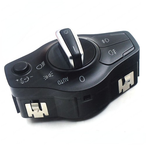 Chrome-Plated HeadLight Fog Light Switch Control For Audi A4 Q5 S4 S5 A5 2009-17 - Picture 2 of 4