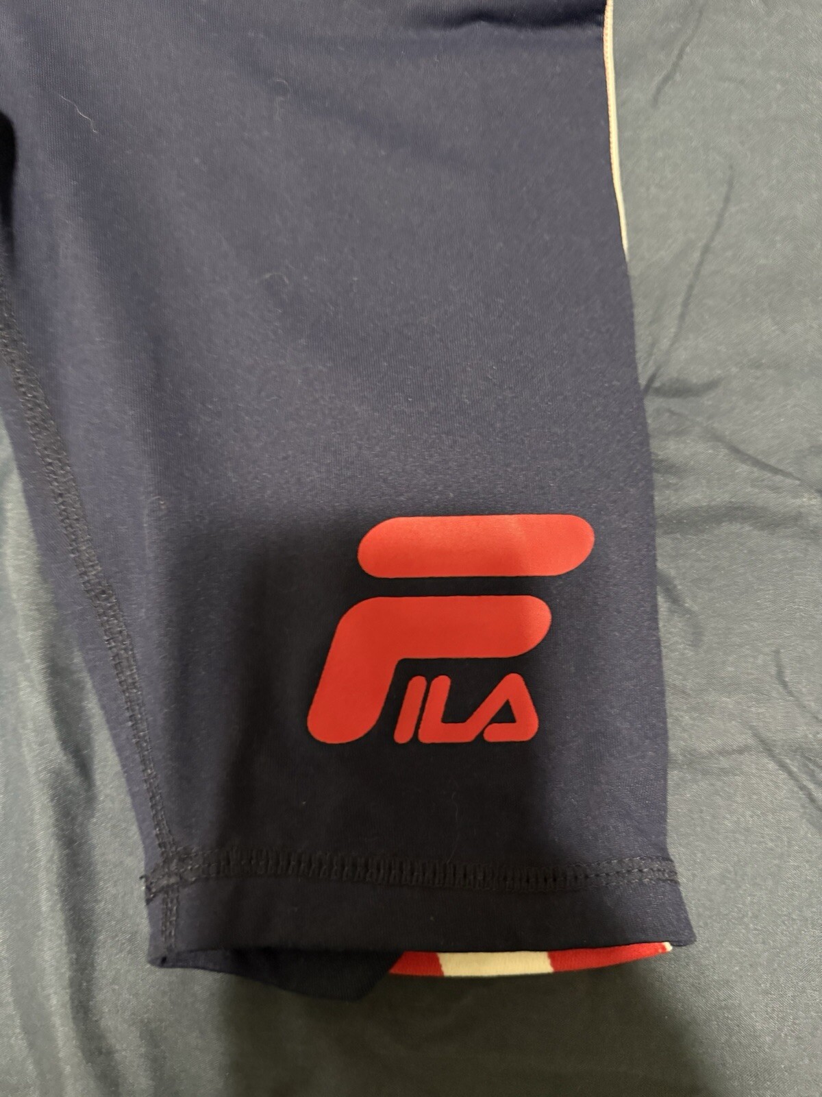 Pantaloncini leggings fascia logo Fila colore navy taglia S