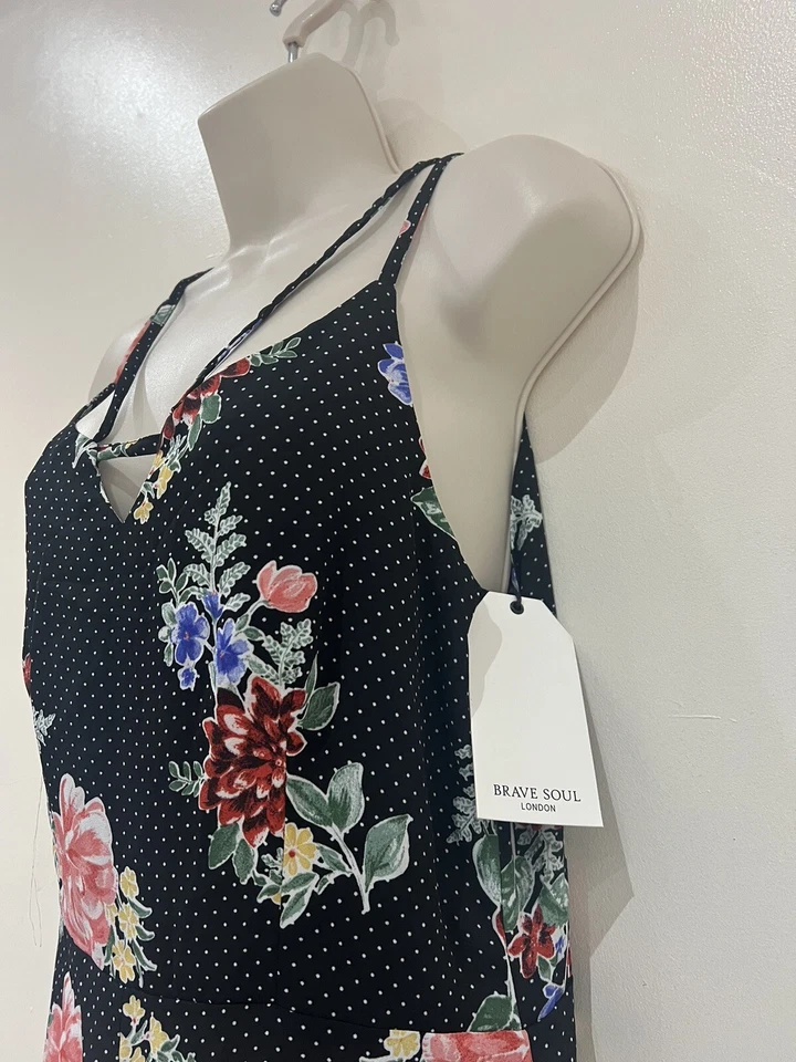 Mono para mujer BRAVE SOUL estampado floral (talla: S) Foto 3 de 4