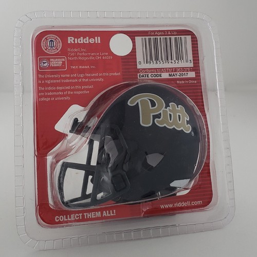 Pitt Panthers Riddell Speed Pocket Pro Helmet in Clam Shell - Picture 2 of 3