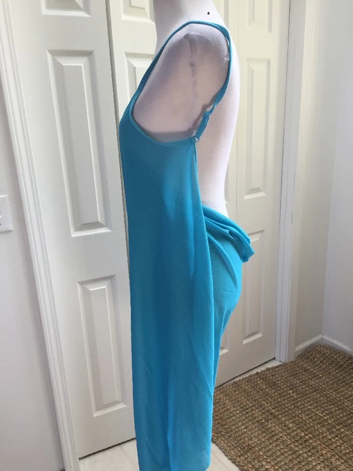NUEVO CON ETIQUETAS Vestido de Playa Saress The Ultimate Azul Natación CUBIERTA Talla L Foto 4 de 4