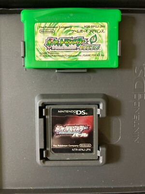 Pokemon Pearl Leaf green Set Nintendo DS NDS GBA Japanese