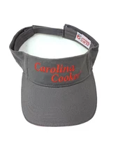 Carolina Cooker Sun Visor Cap Hat Gray Adjustable - Unisex Adults