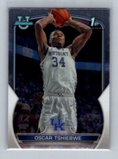 2022-23 Bowman University Chrome #74 Oscar Tshiebwe