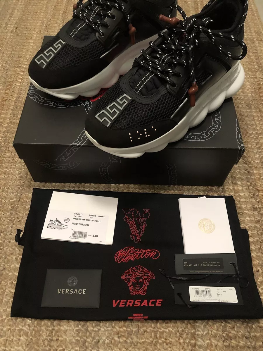 Shop Versace Chain Reaction Sneakers