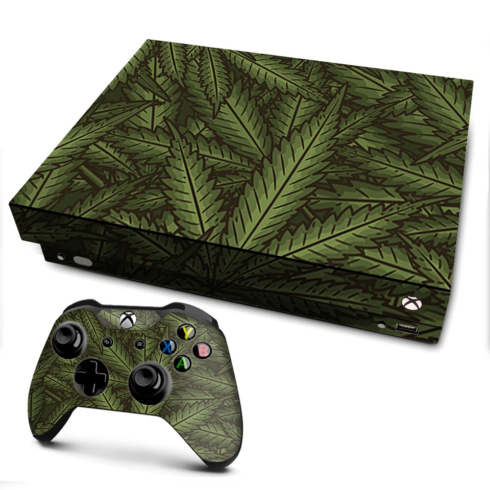 ITSASKIN Xbox One X Console Skins Decal Wrap ONLY gonja leaves pot weed