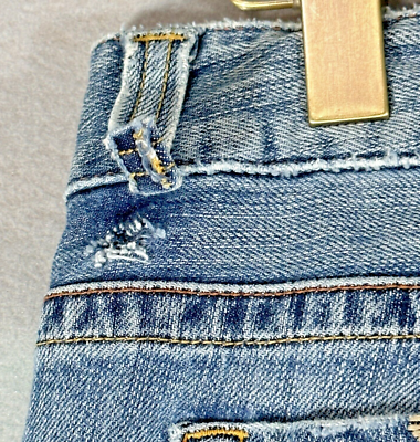 Vintage Guess Premium Embroidered Low Rise Stretch Jeans Size 31