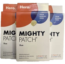 Hero Cosmetics Mighty Acne Pimple Patch Duo - 12ct LOT OF 3 exp 4/2025 Sealed