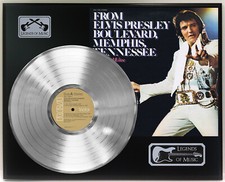 Elvis Presley - Boulevard Silver LP Record Plaque Display