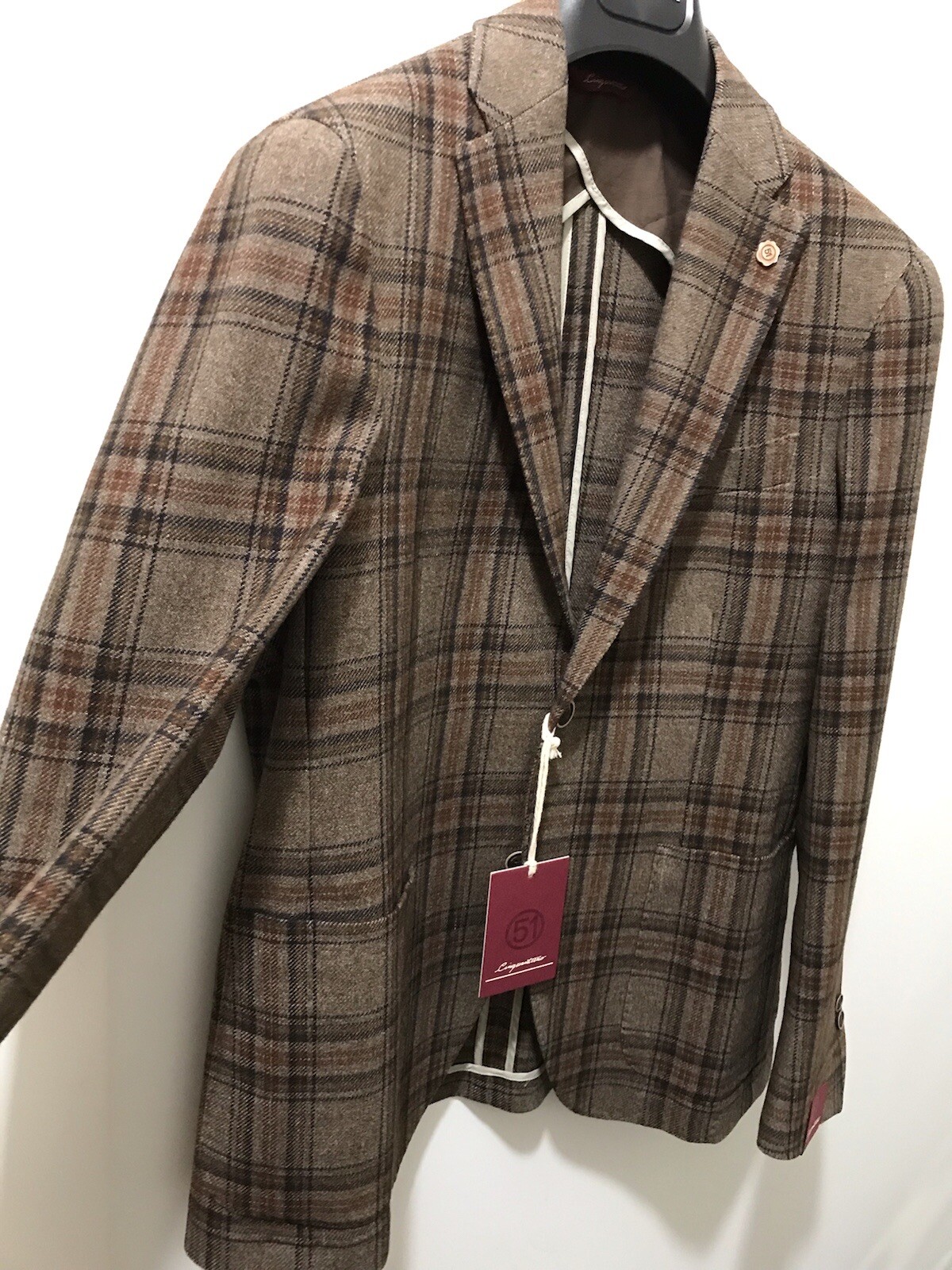 CINQUANTUNO Italian Sartorial Luxury flannel sport coat 50/40US NWT$1450 BigSale image 8