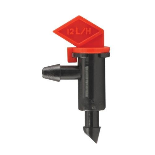 Hydro Flow 3 GPH Emettitore di Bandiera Push-In, Rosso, Sacchetto da 10 - Foto 1 di 1