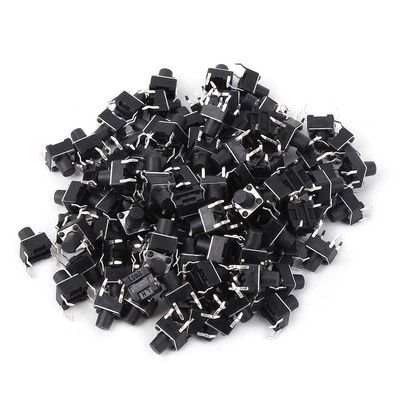 100 Stück Tact Switch, Micro Panel Pcb Momentary, 6 x 6 x 7 mm, Tactile Push But