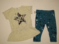 NWT DKNY 2pc set GIRL size 24M oatmeal hth