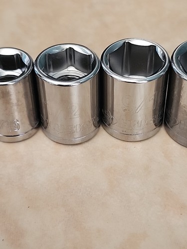 Husky 3/8 in Drive Standard SAE Socket Set 8 Piece 1/4 5/16 3/8 1/2 9/16 5/8 11/ - Picture 4 of 5