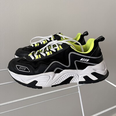 MSGM Chunky Black And White Y2K Style Sneakers - EU 39 / AU 9