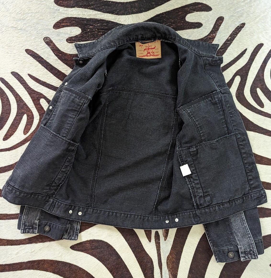 Y/project Black Denim Jacket Designer Paris Couture Avante Y/project Black Denim Jacket Designer Paris Couture Avante