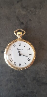 Vergoldete Schweizer Diantus Damentaschenuhr  1960