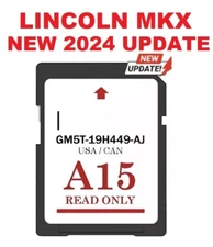 2024 GPS MAP UPDATE LINCOLN MKX A15 SD Card Navigation US/CAN NEWST VERSION