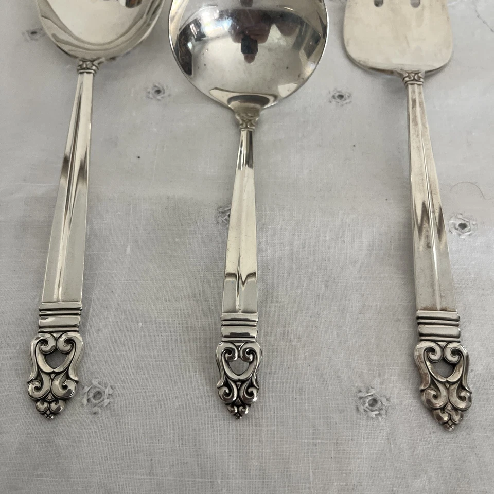 3 piezas para servir Royal Danish de plata esterlina internacional Foto 2 de 4