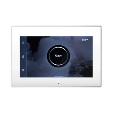 Mr Steam iSteam X Steam Generator Control Polished Nickel Bezel in Glass White