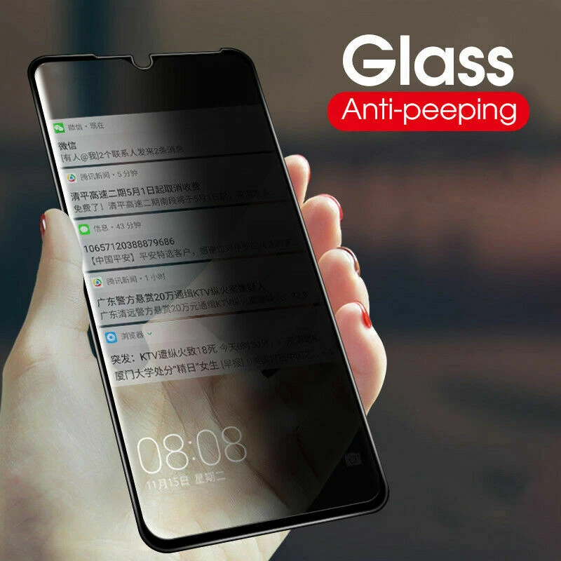 10D Privacy Anti-Spy Full Tempered Glass Screen Protector For iPhone For Samsung - Image 3 of 4