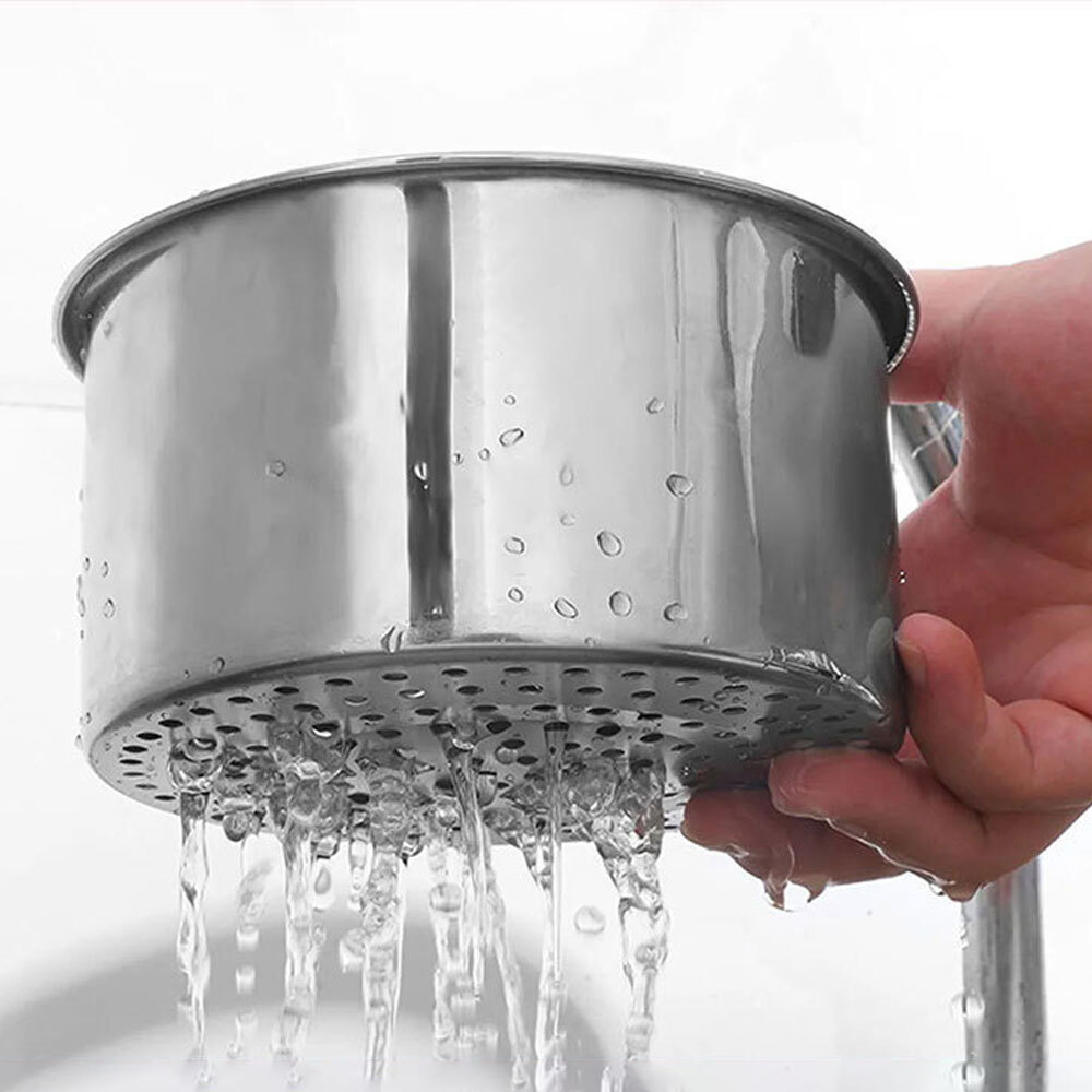 Set 4 Pezzi Colino Per Lavello In Acciaio Inox, Tappo Per Scarico Diametro 7,7 Cm Con 90 Fori, Filtro Anti-intasamento Per Cucina E Bagno