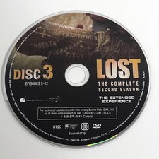 LOST Complete Second Season DVD DISC 3 Episodes 9-12 Disc Only *Replacement*