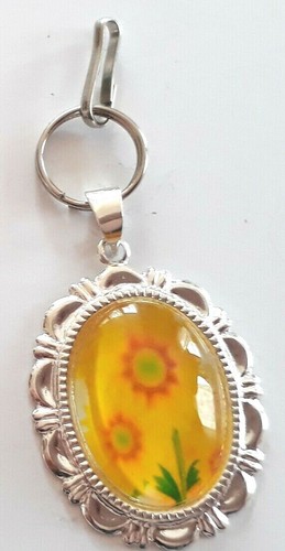 BLUMENGARTEN Anhänger Reißverschluss Schmuck Zieher Helfer Silber Blumenmuster - 第 11/60 張圖片