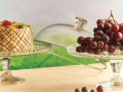 Glashaube Torten Kuchen Glocke Haube Patisserie Glas 30,7 cm