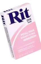 2 × Rit All-Purpose Powder Dye, Petal Pink 1 1/8 oz ea (Lot of 2)  SAME DAY SHIP