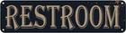 Restroom Vintage Metal Sign Bathroom Door Signs for Offices Businesses Restau...