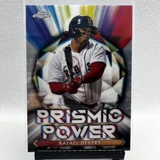 2021 Topps Chrome Prismic Power Refractor Rafael Devers #PP-12 Boston Red Sox