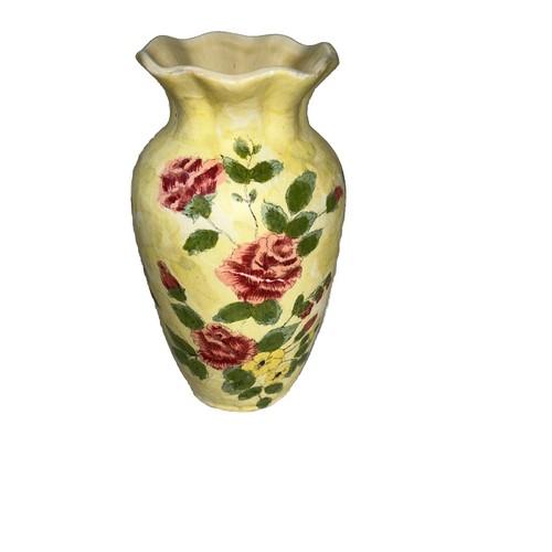 Vintage Chintz Floral Vase Rare Find! BEAUTIFUL COLORS...MATTE OUTSIDE FINISH - Picture 3 of 7