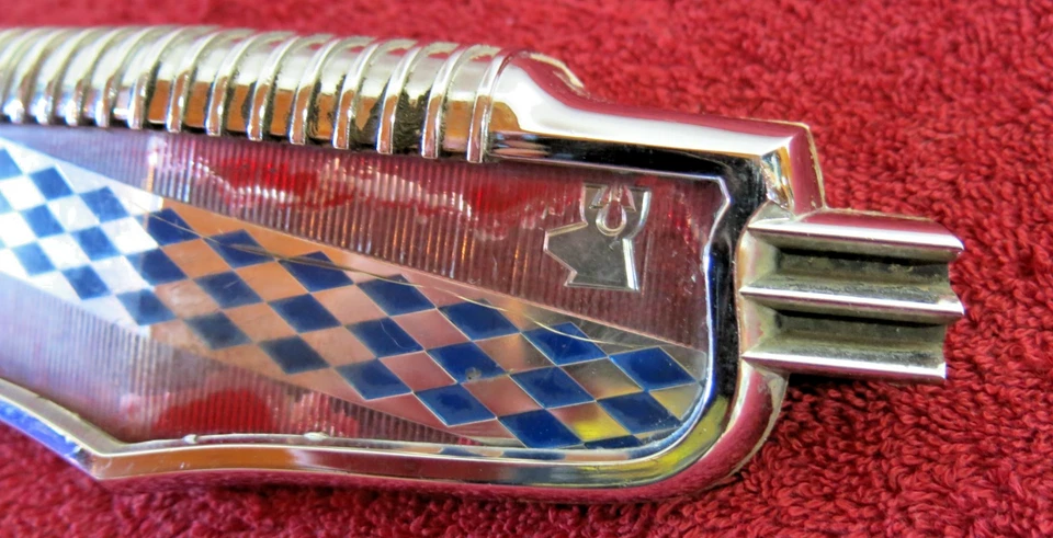 Buick 1952 1951 especial capó delantero emblema bisel e inserto 1342621 Roadmaster OEM Foto 4 de 4