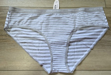 NWT Vintage Victoria's Secret Signature Waistband Cotton Hiphugger Panties L