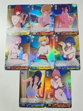 Lot 8 Card Oshi No Ko Hoshino Ai Ruby Kana Sexy White Black Oil Holo
