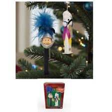 PEZ Knight & Pony Ornament Set 2003 Carlton Cards cimelio con scatola