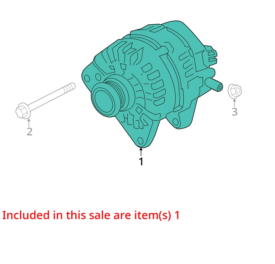 Alternador compatible con 19-21 Infiniti QX50 786307 Foto 3 de 4