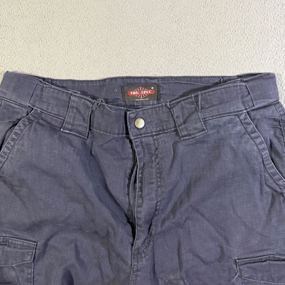 Tru Spec Mens Cargo Pants Flame Resistant Navy Blue Size 34x34 Workwear - Image 2 of 4